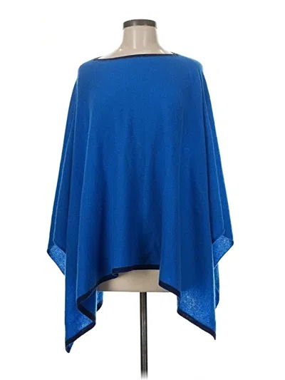 Pre-owned J. Mclaughlin Poncho In Blue
