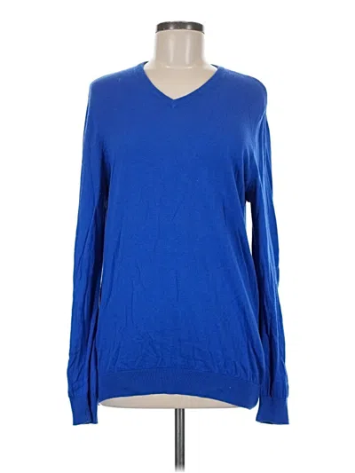 Pre-owned J. Mclaughlin Pullover Sweater In Blue