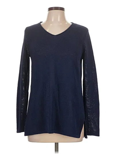 Pre-owned J. Mclaughlin Pullover Sweater In Blue