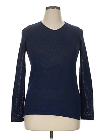 Pre-owned J. Mclaughlin Pullover Sweater In Blue