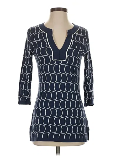 Pre-owned J. Mclaughlin Pullover Sweater In Blue