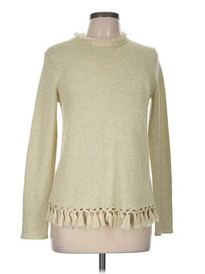 Pre-owned J. Mclaughlin Pullover Sweater In Gold