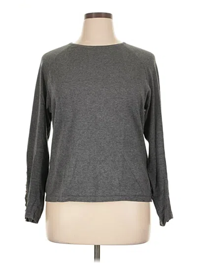 Pre-owned J. Mclaughlin Pullover Sweater In Gray