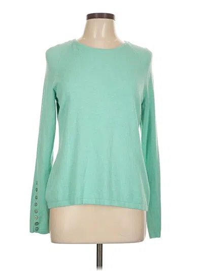 Pre-owned J. Mclaughlin Pullover Sweater In Green