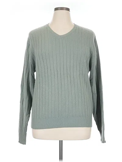 Pre-owned J. Mclaughlin Pullover Sweater In Green