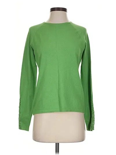 Pre-owned J. Mclaughlin Pullover Sweater In Green