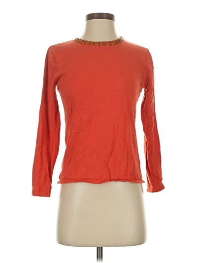 Pre-owned J. Mclaughlin Pullover Sweater In Orange