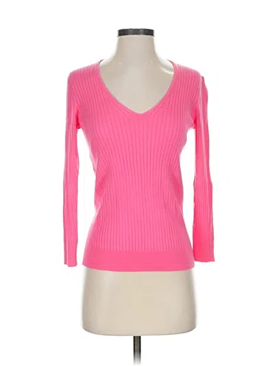 Pre-owned J. Mclaughlin Pullover Sweater In Pink