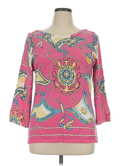 Pre-owned J. Mclaughlin Pullover Sweater In Pink