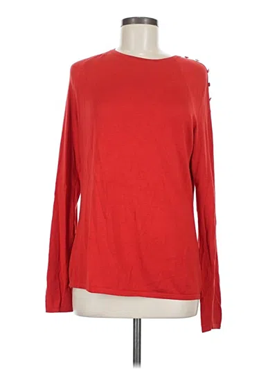 Pre-owned J. Mclaughlin Pullover Sweater In Red