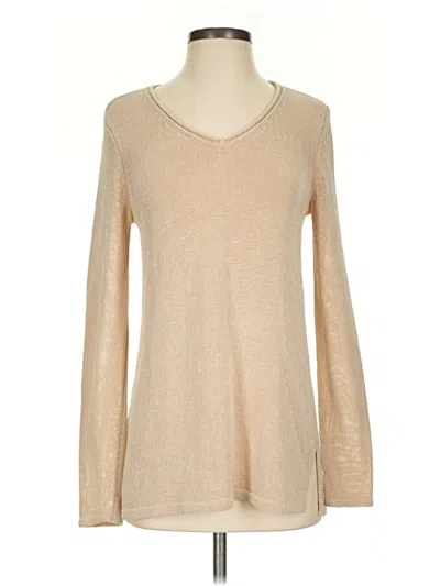 Pre-owned J. Mclaughlin Pullover Sweater In Tan