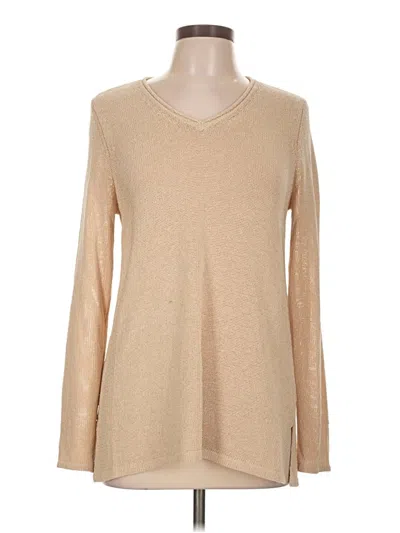 Pre-owned J. Mclaughlin Pullover Sweater In Tan