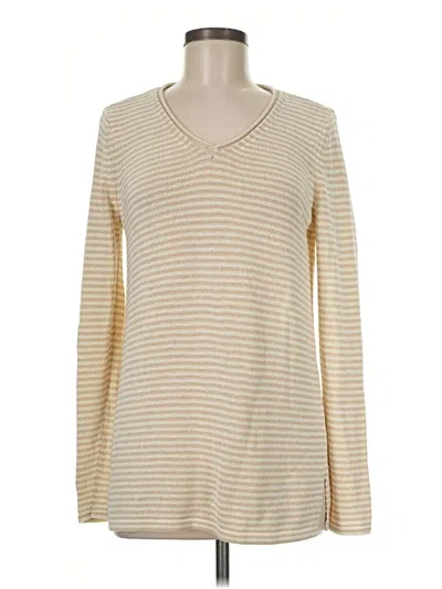 Pre-owned J. Mclaughlin Pullover Sweater In Tan
