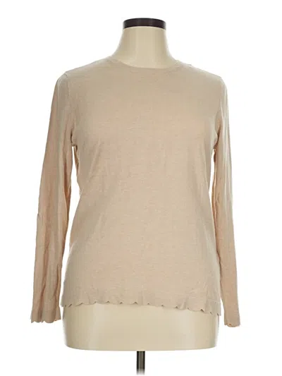 Pre-owned J. Mclaughlin Pullover Sweater In Tan
