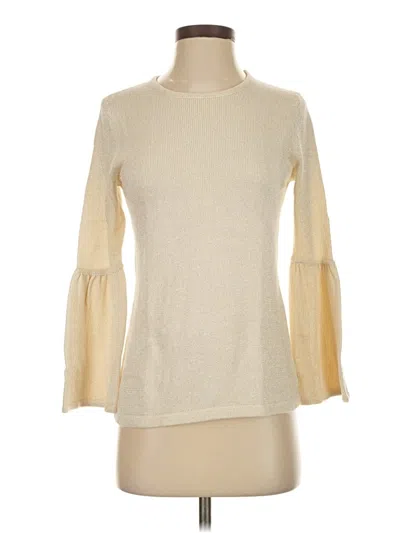 Pre-owned J. Mclaughlin Pullover Sweater In White