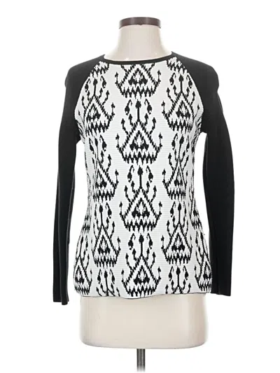 Pre-owned J. Mclaughlin Pullover Sweater In White