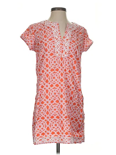 Pre-owned J. Mclaughlin Short Sleeve Blouse In Orange