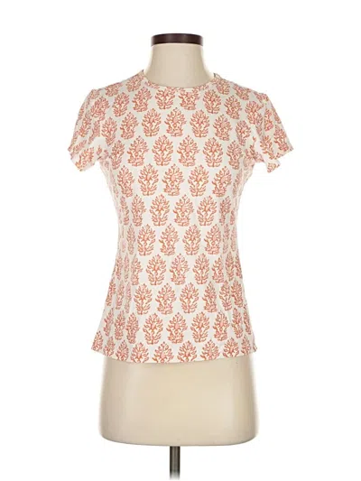 Pre-owned J. Mclaughlin Short Sleeve T-shirt In Orange