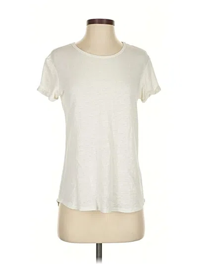 Pre-owned J. Mclaughlin Short Sleeve T-shirt In White