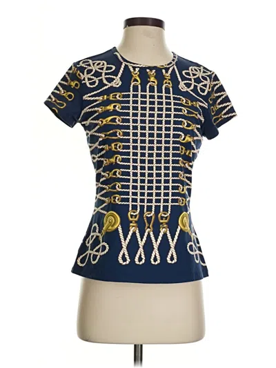 Pre-owned J. Mclaughlin Short Sleeve T-shirt In Blue