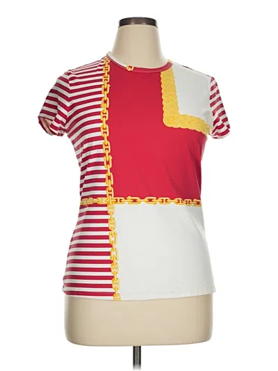 Pre-owned J. Mclaughlin Short Sleeve T-shirt In Red