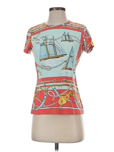 Pre-owned J. Mclaughlin Short Sleeve T-shirt In Red