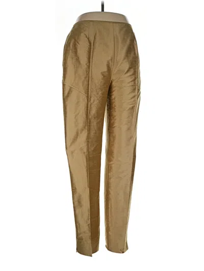 Pre-owned J. Mclaughlin Silk Pants In Gold