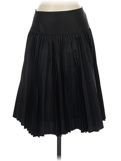 Pre-owned J. Mclaughlin Silk Skirt In Black