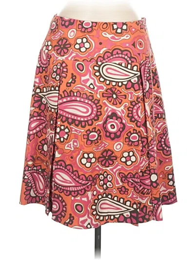 Pre-owned J. Mclaughlin Silk Skirt In Pink