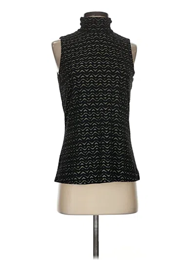 Pre-owned J. Mclaughlin Sleeveless Blouse In Black
