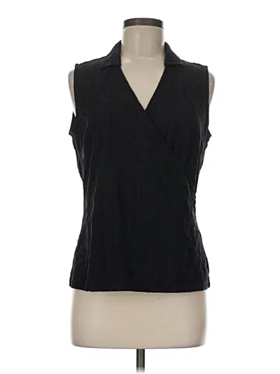 Pre-owned J. Mclaughlin Sleeveless Blouse In Black