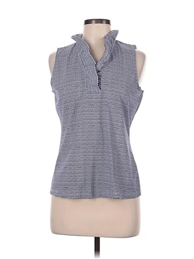 Pre-owned J. Mclaughlin Sleeveless Blouse In Gray
