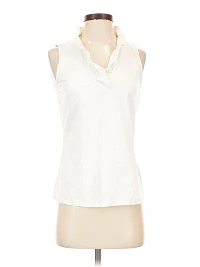 Pre-owned J. Mclaughlin Sleeveless Blouse In Ivory