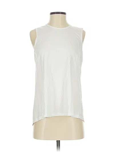 Pre-owned J. Mclaughlin Sleeveless T-shirt In White