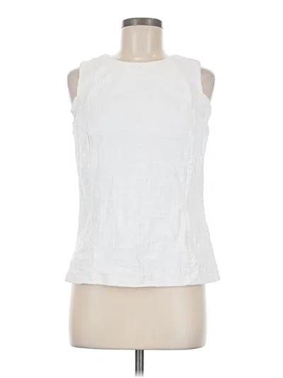 Pre-owned J. Mclaughlin Sleeveless T-shirt In White