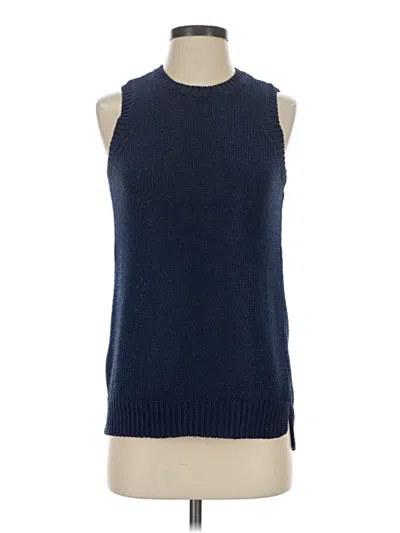 Pre-owned J. Mclaughlin Sweater Vest In Blue