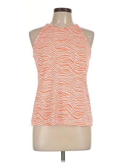 Pre-owned J. Mclaughlin Tank Top Orange Halter Neckline Tops