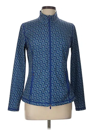 Pre-owned J. Mclaughlin Track Jacket In Blue