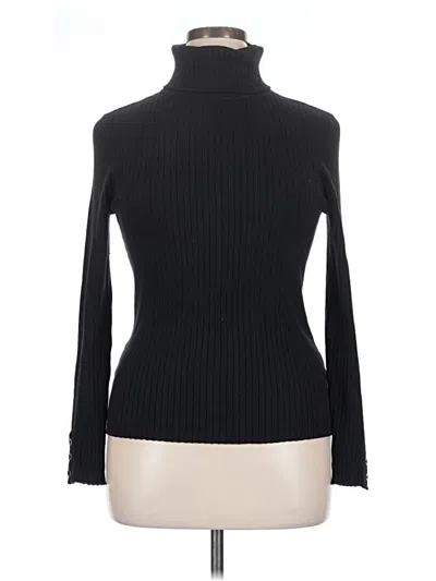 Pre-owned J. Mclaughlin Turtleneck Sweater In Black