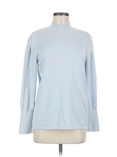 Pre-owned J. Mclaughlin Turtleneck Sweater In Blue