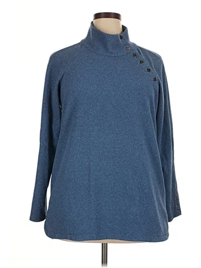 Pre-owned J. Mclaughlin Turtleneck Sweater In Blue