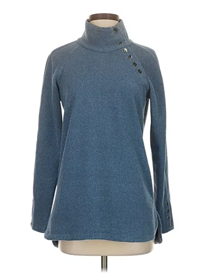 Pre-owned J. Mclaughlin Turtleneck Sweater In Blue