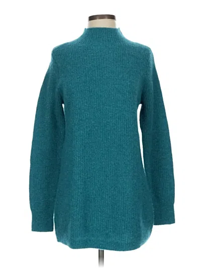 Pre-owned J. Mclaughlin Turtleneck Sweater In Blue