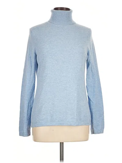 Pre-owned J. Mclaughlin Turtleneck Sweater In Blue