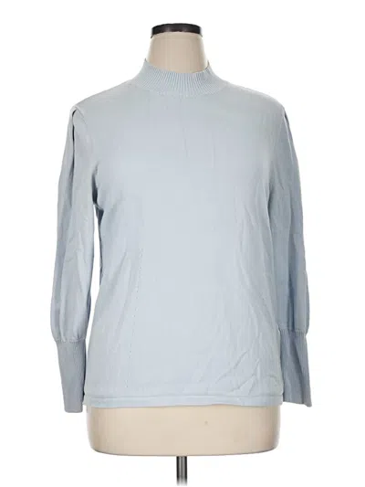 Pre-owned J. Mclaughlin Turtleneck Sweater In Blue