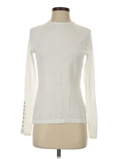 Pre-owned J. Mclaughlin Turtleneck Sweater In Ivory