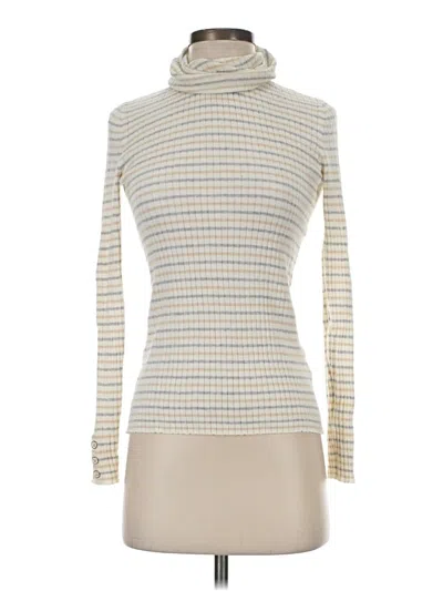 Pre-owned J. Mclaughlin Turtleneck Sweater In Ivory