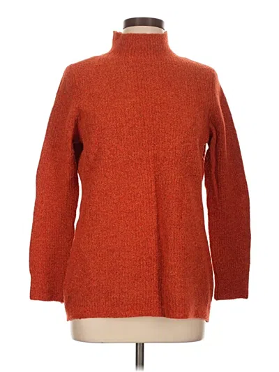 Pre-owned J. Mclaughlin Turtleneck Sweater In Orange
