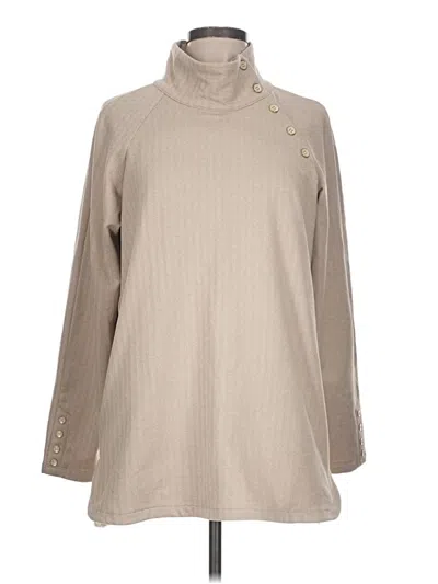 Pre-owned J. Mclaughlin Turtleneck Sweater In Tan