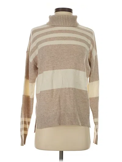 Pre-owned J. Mclaughlin Turtleneck Sweater In Tan